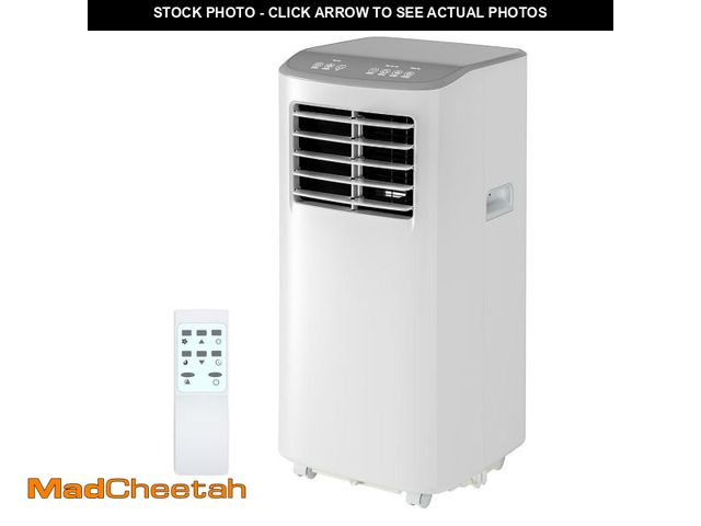 Lot 74-12166802 - Wildbreak 8000 BTU Portable Air Conditioner A019J-05KR, with Fan &amp; Dehumidifier, White &amp; Gra...