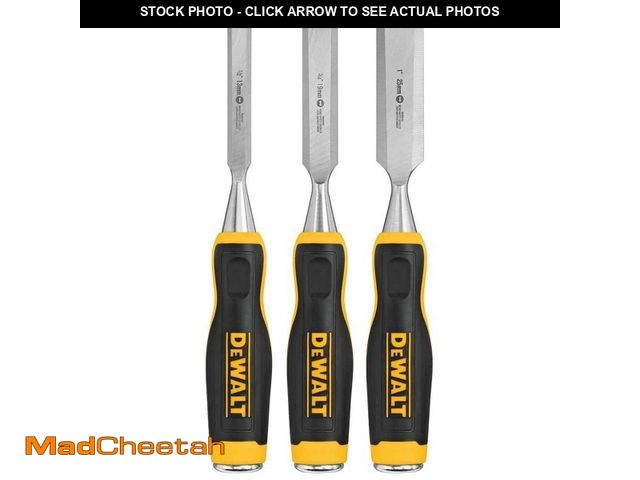 Lot 74-12516778 - DEWALT Wood Chisel Set (3-Piece) DWHT16862 - UNUSED