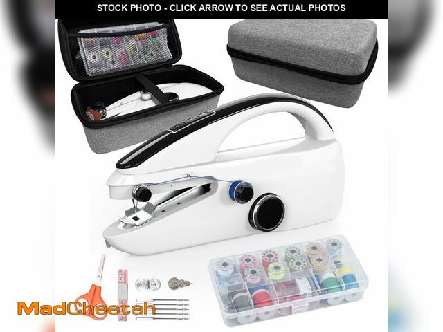 Lot 74-14064475 - Sewing Kit:Sewing Bliss in one Box.Handheld Sewing Machine,Beginner's Sewing kit with Storage,Two Po...