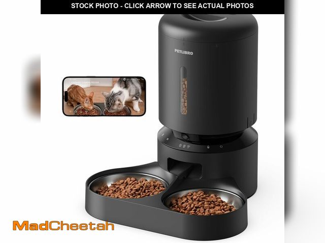 Lot 74-12715935 - PETLIBRO Automatic Cat Feeder with Camera for Two Cats, 1080P HD Video with Night Vision, 5G WiFi Pe...