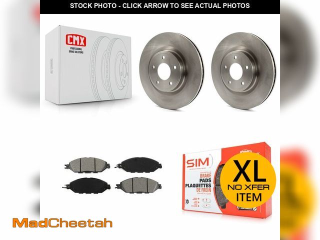 Lot 74-12689763 - Transit Auto Front Disc Brake Rotors And Semi-Metallic Pads Kit Replacement For Nissan Murano Pathfi...