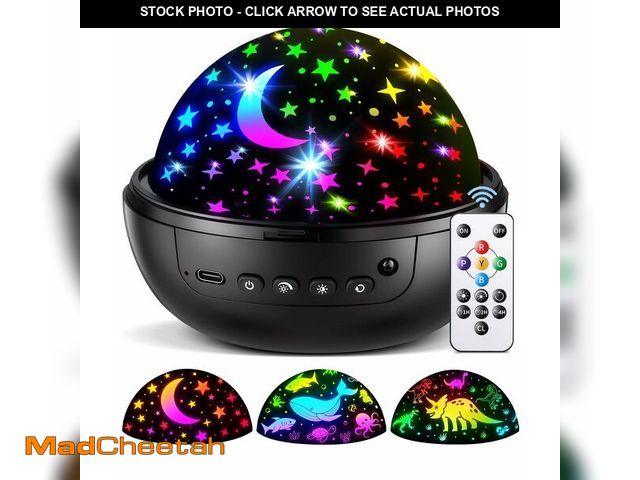 Lot 74-13623481 - COOLNIGHT Night Light for Kids,93 Lighting+3 Films Kids Night Light Projector,Remote+Dimmable Star P...