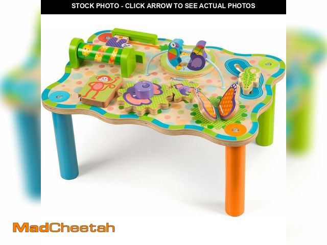Lot 74-13583336 - Melissa &amp; Doug First Play ChildrenÃ¢â¬s Jungle Wooden Activity Table for Toddlers - USED
