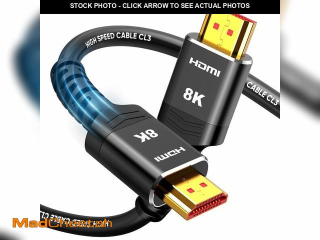 Lot 74-12701620 - Highwings 30 FT hdmi Cable Long, 4K 8K 10K HDMI 2.1 Cord Ultra High Speed [in-Wall CL3 Rated, 8K@60H...