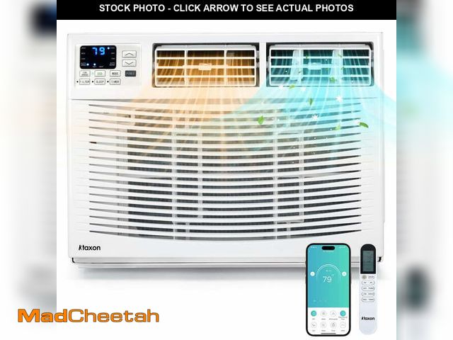 Lot 74-14353642 - ((MISING REMOTE) (IRREGULAR PLUG) Ktaxon WiFi Enabled 24000 BTU Heat And Cool Window Air Conditioner...