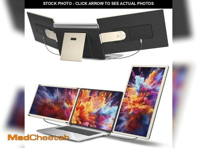 Lot 74-12490855 - Laptop Screen Extender, 15.6" Portable Monitor for Laptop with 120% sRGB, FHD 1080P IPS, 235Â° Rotat...