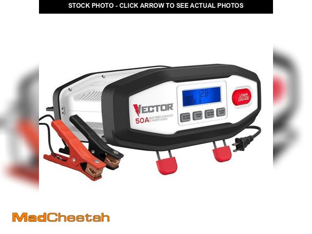 Lot 74-14446864 - VECTOR 50-Amp Car Battery Charger/ Car Battery Maintainer - UNUSED