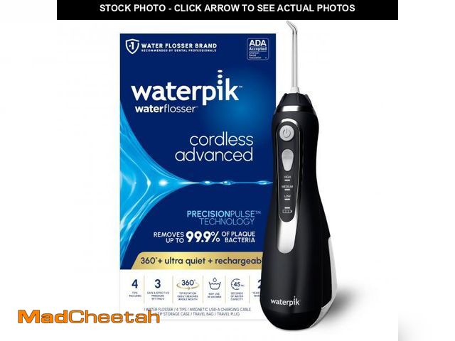 Lot 74-12222259 - Waterpik Cordless Advanced 2.0 Water Flosser For Teeth, Gums, Braces, Dental Care With Travel Bag an...