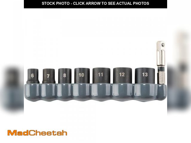 Lot 74-11826411 - Makita ImpactXPS 1/4 in. Drive 6-Point Metric Impact Socket Set with Standard Socket Adapter (8-Piec...