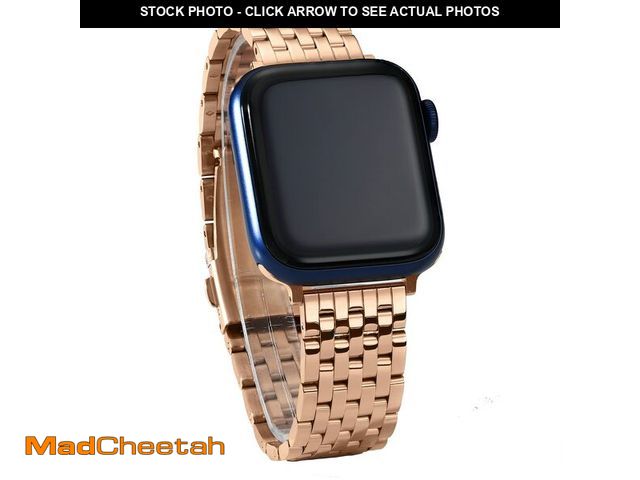 Lot 74-14215025 - Watch Bands for Apple Watch 38mm 40mm 41mm 42mm 44mm 45mm for Women, Silver Gold Rose Gold (Rose Gol...