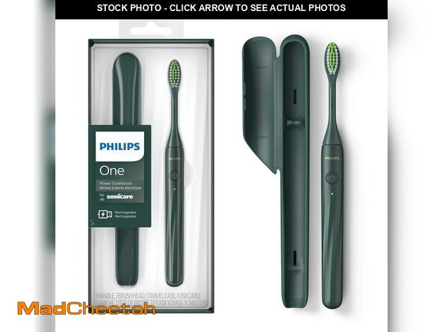 Lot 74-12715969 - Philips Sonicare One by Sonicare Rechargeable Toothbrush, Sage, HY1200/28 - USED