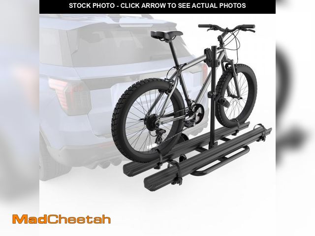Lot 74-12363369 - KUIPERAUTO Aluminum 2 EBikes Rack Foldable 2'' Hitch Mounted Carrier Racks w/Ramps Over 200lbs Capac...