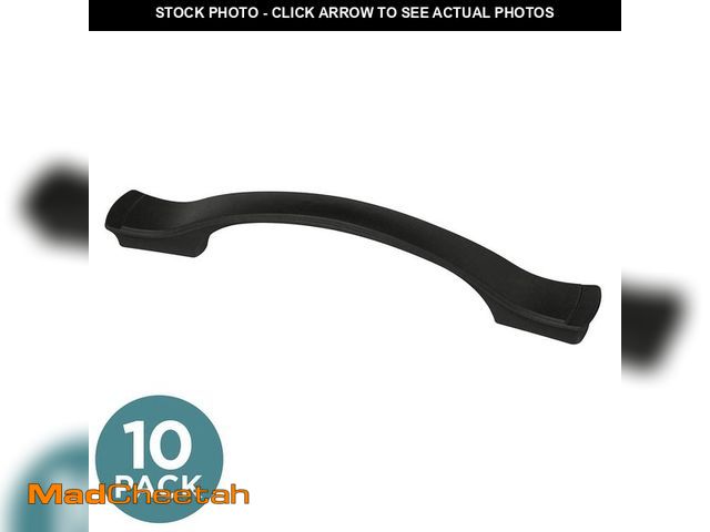 Lot 74-12683455 - Liberty 10-Pack Step Edge 4 in. (102 mm) Classic Matte Black Cabinet Drawer Pulls - UNUSED