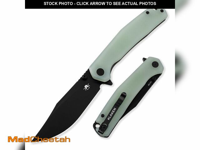 Lot 74-13626717 - KLAKEN Pocket Knife, Swedish 14C28N Blade Pocket Folding Knife, G10 Handle Pocket Knife for Men Wome...