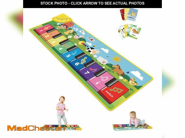 Lot 74-13543055 - FOKI Floor Piano Mat for Toddlers, Sensory Educational Dancing Musical Keyboard Carpet Toy, Animal S...