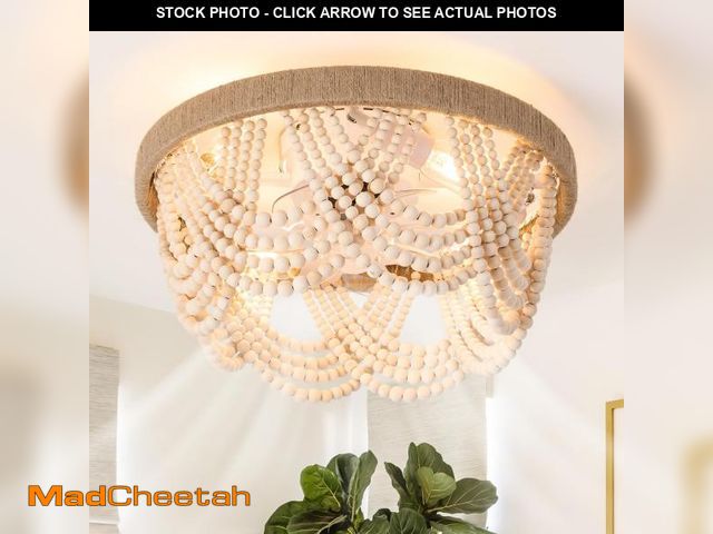 Lot 74-12006935 - luansky 20" Boho Ceiling Fan with Light, Coastal Fandelier Ceiling Fans with Lights and Remote Contr...
