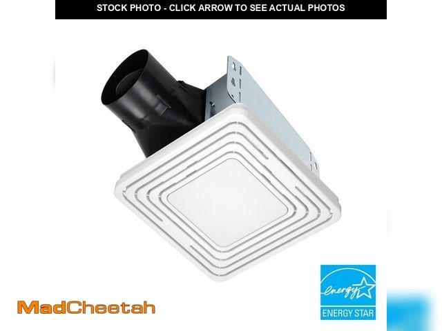 Lot 74-14441741 - Broan-NuTone Roomside Series, White, 50 CFM, No Cut- Roomside Installation Bathroom Fan with Light, ...