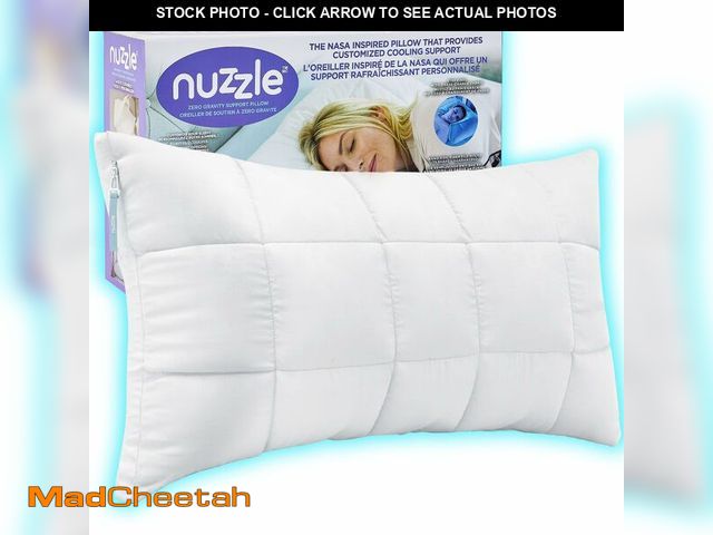 Lot 74-13584122 - Nuzzle Cooling Adjustable Pillow Queen Size for Side Sleepers, Luxury Bed Pillow Hotel Collection - ...