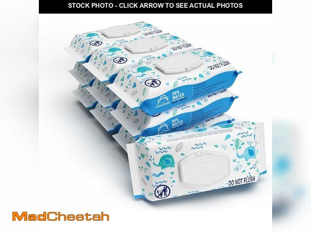Lot 74-14304671 - Brand - Mama Bear 99% Water Baby Wipes, Hypoallergenic, Fragrance Free,720 Count Total (10 Packs of ...