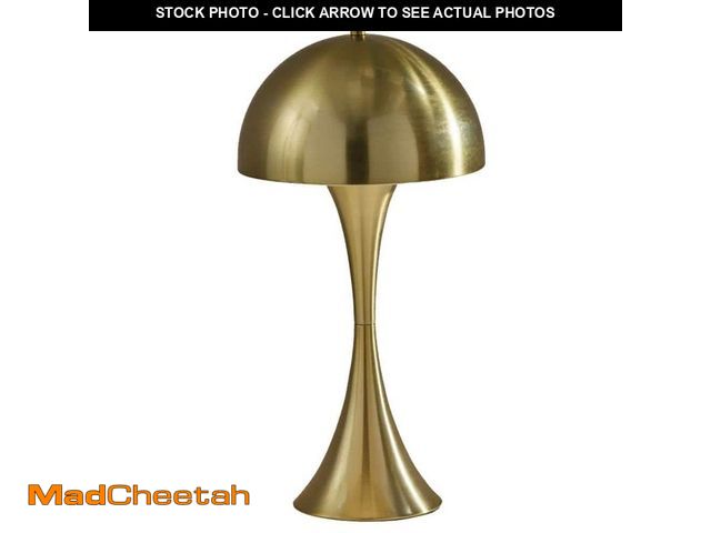 Lot 74-14597701 - Simplee Adesso 17 in. Metal Dome Table Lamp Brass MML-1253AB - UNUSED