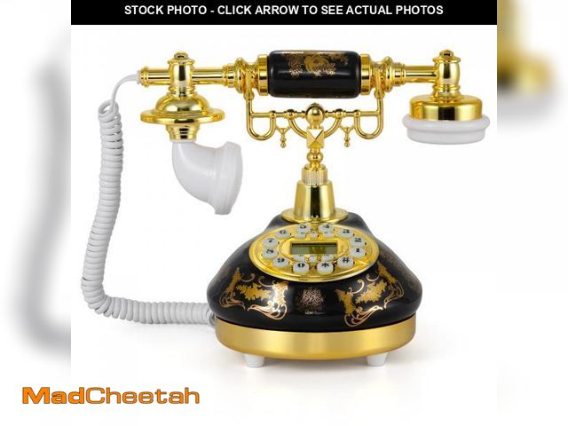 Lot 74-12305864 - Dyna-Living Vintage Landline Phone Antique Telephone Old Fashion Phone with Push Button LCD Display,...