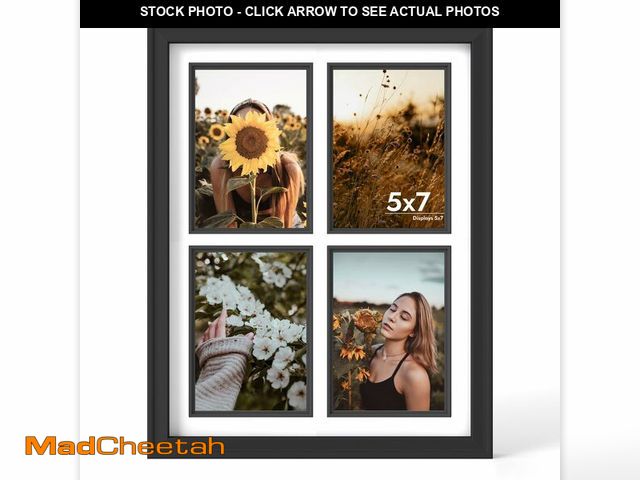 Lot 74-14427660 - iRahmen 5x7 Collage Picture Frame with Tempered Glass - Wood Photo Frames Display Four 5 x 7 Picture...