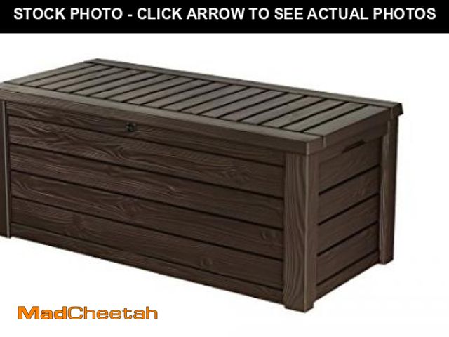 Lot 74-12166414 - Keter Westwood 570L Outdoor Storage Box-Brown - UNUSED