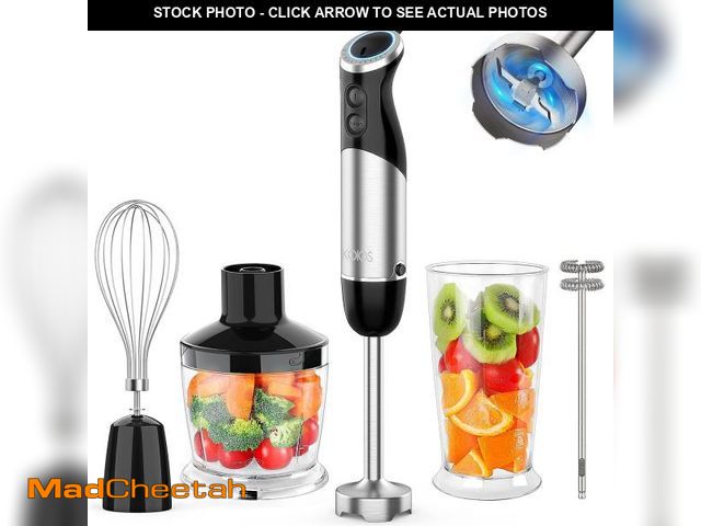 Lot 74-12438216 - KOIOS Upgraded Immersion Blender Handheld, 1000W 12-Speed 5 in 1 Hand Mixer Stick Blender with 304 S...