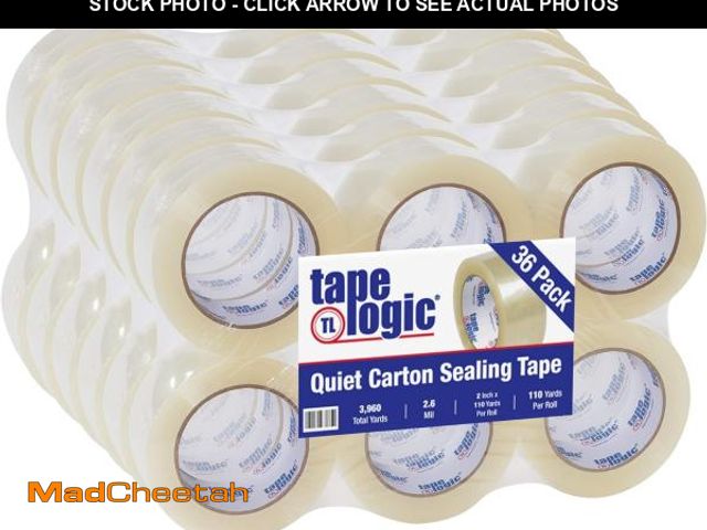 Lot 74-12210543 - BOX USA BT902126 Tape Logic #126 Quiet Carton Sealing Tape, 2.6 Mil, 2" x 110 yds., Clear (Pack of 3...