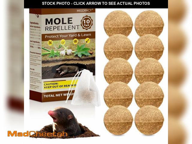 Lot 74-14211435 - Mole &amp; Gopher Deterrent Balls for Yard, Plant-Based Outdoor Scent Barrier, Safe Around Kids &amp...