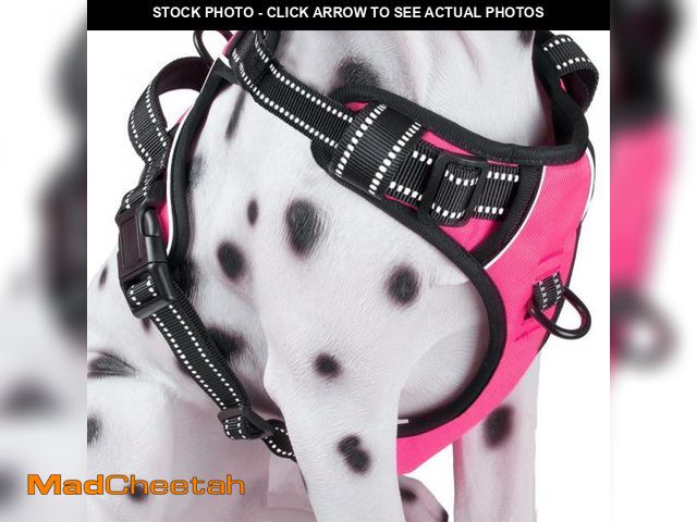 Lot 74-12311824 - PoyPet No Pull Dog Harness, Reflective Comfortable Vest Harness with Front &amp; Back 2 Leash Attach...