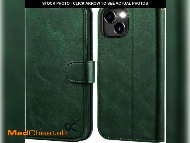 Lot 74-12161725 - OCASE Compatible with iPhone 15 Wallet Case, PU Leather Flip Folio Case with Card Holders RFID Block...