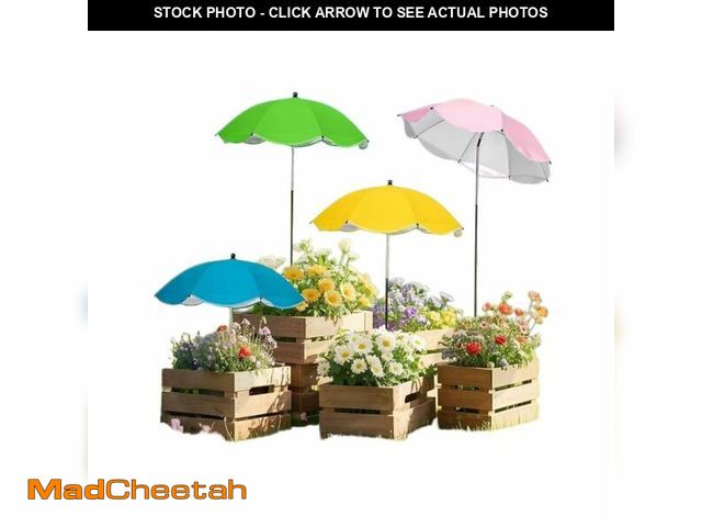 Lot 74-14422473 - 4 Pack Plant Umbrellas for Outdoor Plants,30" Larger Garden Umbrella Sun Shade for Garden Beds Potte...