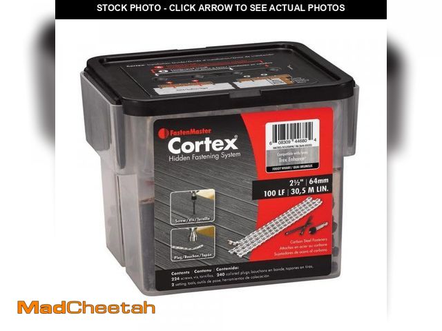 Lot 74-12411703 - FastenMaster Collated Cortex Hidden Fastening System for Trex Enhance - 2-1/2 inch Cortex screws and...
