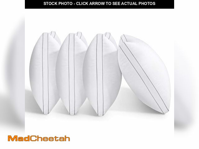 Lot 74-14369682 - SORMAG Queen Pillows Set of 4,Down Alternative Pillows for Bed 4 Pack,Soft Hotel Collection Gusseted...