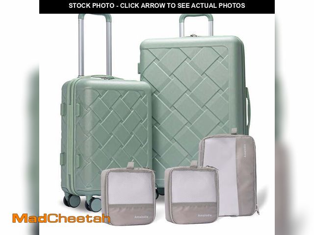Lot 74-12764784 - Luggage Sets Hardside 2 Piece Lightweight Hardshell Suitcase with Double Spinner Wheel and 3PCS Pack...