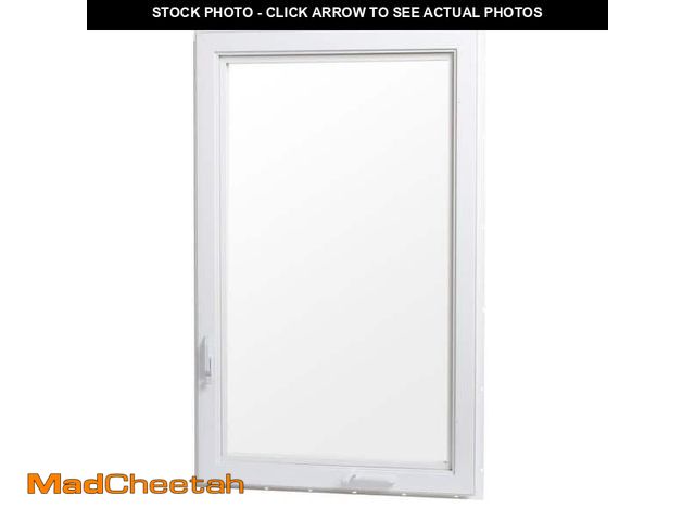 Lot 74-12787835 - 38 in. x 20 in. White Right-Hand Hinged Vinyl Casement Window with Screen - UNUSED