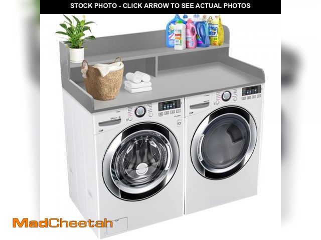 Lot 74-12520269 - Royxen Laundry Countertop with Storage Universal Fit, Washer and Dryer Countertop with Shelf, Laundr...