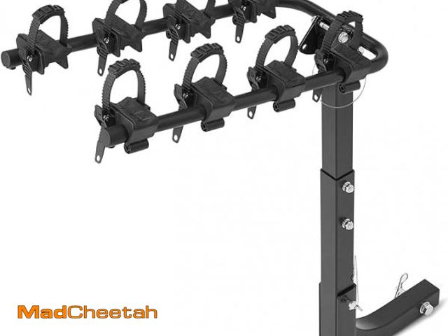 Lot 74-12321872 - Amazon Basics 4-Bike Hitch Rack with 2" Hitch for Car, SUV and Truck, Foldable Steel Frame with Anti...