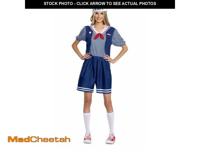Lot 74-13568254 - Disguise Robin Scoops Ahoy Costume, Official Stranger Things Costume for Adults with Hat and Jumpsui...