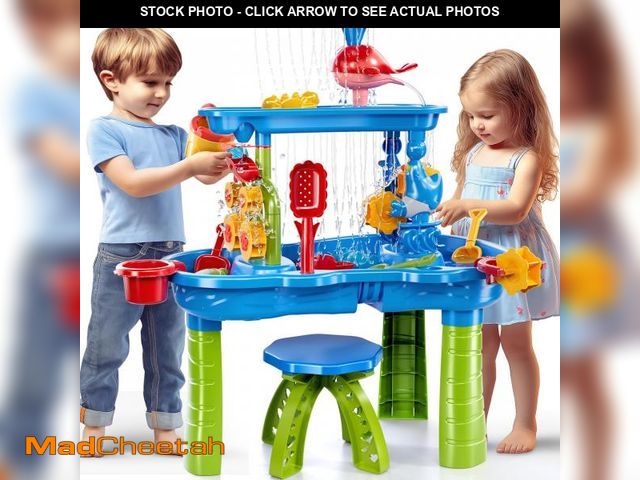 Lot 74-12310873 - NIPLOOOW Water Table for Toddlers 3-5, 3-Tier Kids Sand Water Table, Sand and WaterActivity Sensory ...