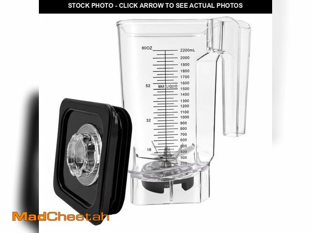 Lot 74-14425041 - CRANDDI K80 K96 K85 Blender Cup, 80oz 2200ml Commercial Blender Jar Pitcher Container with Blade Ass...