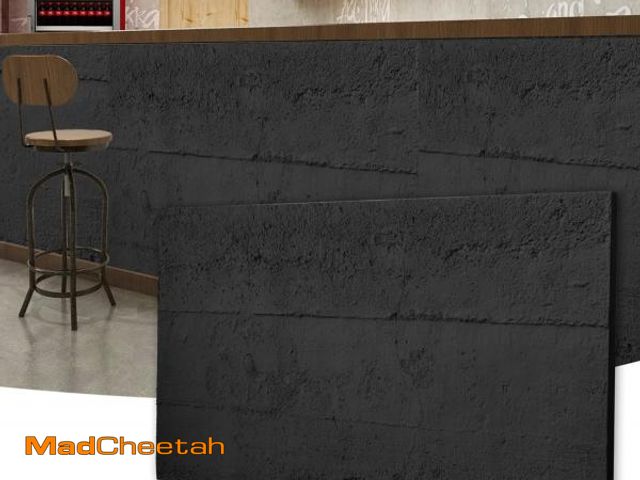 Lot 74-12399516 - Art3d Cement Texture 3D Wall Panels, 4-Pack PU Wall Panels for Interior Wall Decor, 24" x 48", Black...