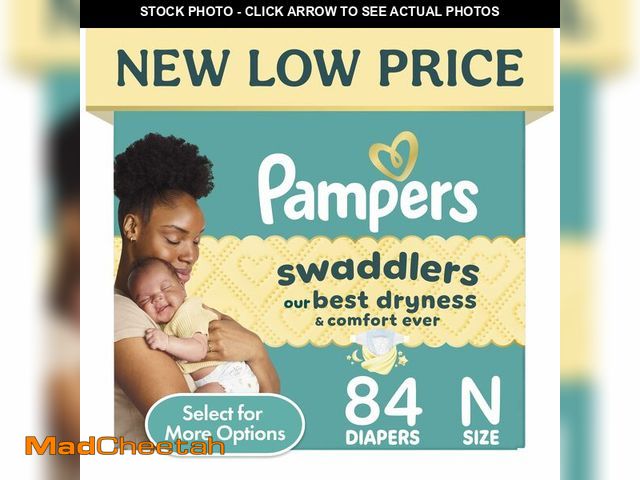 Lot 74-14051551 - Swaddlers Diapers, Size 0 (up to 10 lbs), 84 Count, Hypoallergenic, Absorbent, Keeps Baby Dry and Co...