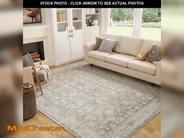 Lot 74-12890433 - SIXHOME 6'x9' Area Rugs for Living Room Washable Rugs Ombre Vintage Floral Living Room Rug Aesthetic...