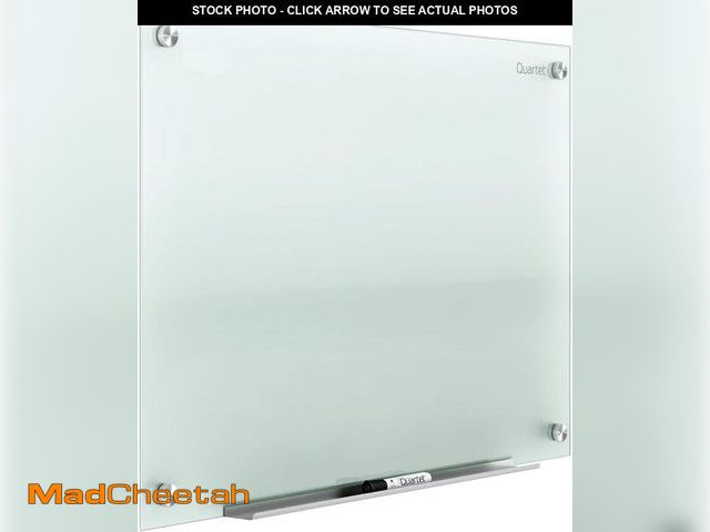 Lot 74-12028972 - Quartet Glass Whiteboard, Non-Magnetic Dry Erase White Board, 4' x 3', Frosted Surface, Infinity (G4...
