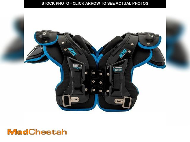 Lot 74-12632878 - CHAMPRO Gauntlet II Football Shoulder Pads, X-Large, Black - UNUSED