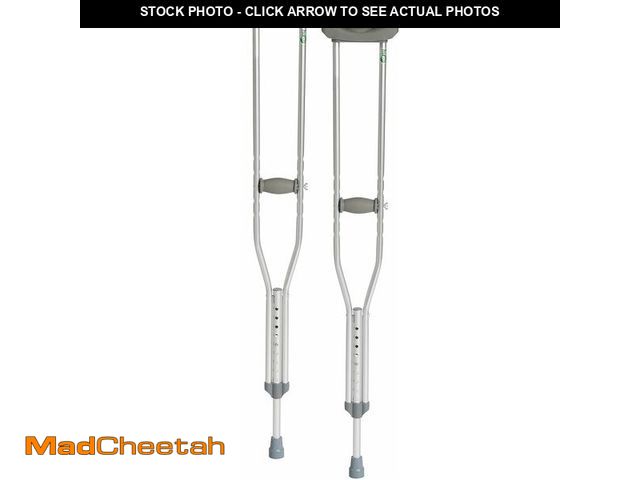 Lot 74-13419509 - Hugo Mobility Adjustable Crutches for Walking - Adult Walking Crutches - Comfortable Lightweight Des...