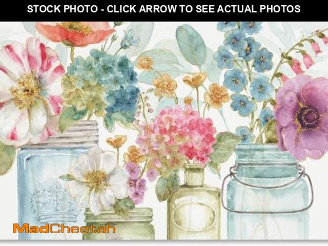 Lot 74-12138079 - Trademark Fine Art ' Rainbow Seeds Flowers X ' Canvas Art by Lisa Audit 22x32 - UNUSED