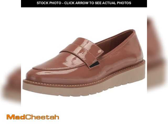 Lot 74-14300119 - Naturalizer Womens Adaline Slip On Lightweight Platform Loafer,Hazelnut Brown Patent Leather,9W - UN...